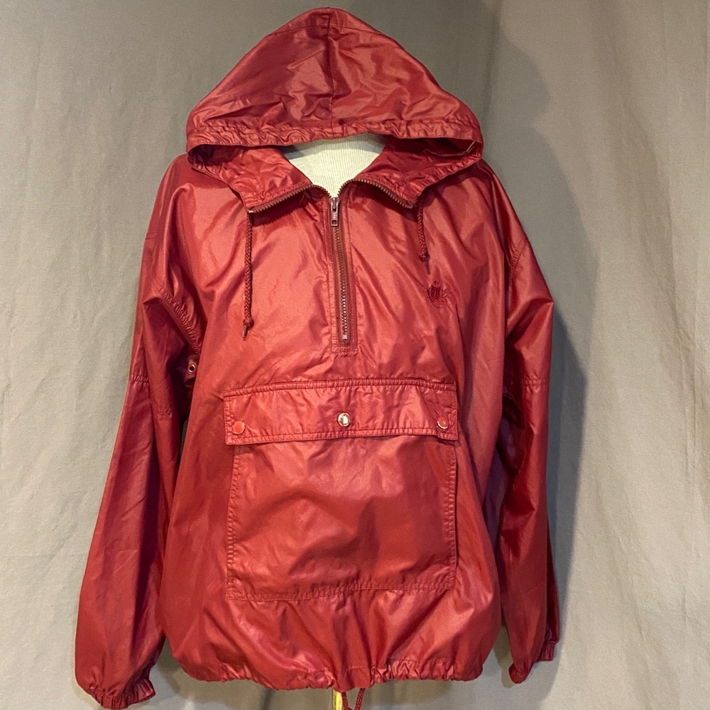 VINTAGE IZOD LACOSTE Maroon Hooded Pullover